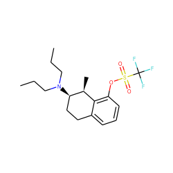 CCCN(CCC)[C@@H]1CCc2cccc(OS(=O)(=O)C(F)(F)F)c2[C@@H]1C ZINC000036187776