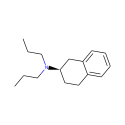 CCCN(CCC)[C@@H]1CCc2ccccc2C1 ZINC000005833018