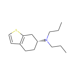 CCCN(CCC)[C@@H]1CCc2ccsc2C1 ZINC000013474741