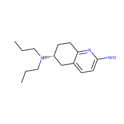 CCCN(CCC)[C@@H]1CCc2nc(N)ccc2C1 ZINC000013742651