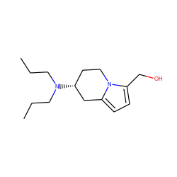 CCCN(CCC)[C@@H]1CCn2c(CO)ccc2C1 ZINC000013642109