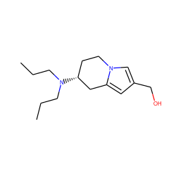 CCCN(CCC)[C@@H]1CCn2cc(CO)cc2C1 ZINC000013642103