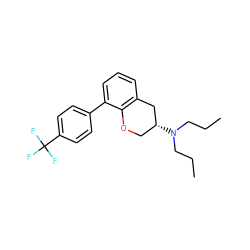 CCCN(CCC)[C@@H]1COc2c(cccc2-c2ccc(C(F)(F)F)cc2)C1 ZINC000029338391