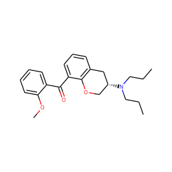 CCCN(CCC)[C@@H]1COc2c(cccc2C(=O)c2ccccc2OC)C1 ZINC000029342693