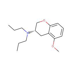 CCCN(CCC)[C@@H]1COc2cccc(OC)c2C1 ZINC000013737041