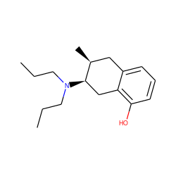 CCCN(CCC)[C@@H]1Cc2c(O)cccc2C[C@@H]1C ZINC000013819965