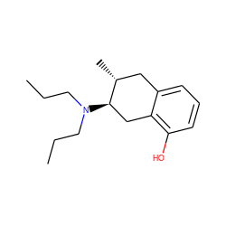 CCCN(CCC)[C@@H]1Cc2c(O)cccc2C[C@H]1C ZINC000013819963