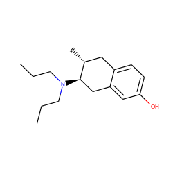 CCCN(CCC)[C@@H]1Cc2cc(O)ccc2C[C@H]1C ZINC000026748753