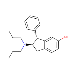 CCCN(CCC)[C@@H]1Cc2ccc(O)cc2[C@H]1c1ccccc1 ZINC000027425056