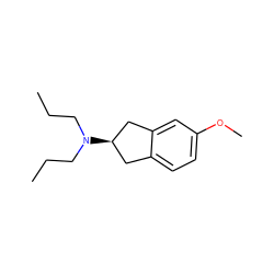 CCCN(CCC)[C@@H]1Cc2ccc(OC)cc2C1 ZINC000013471358