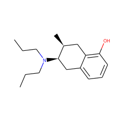 CCCN(CCC)[C@@H]1Cc2cccc(O)c2C[C@@H]1C ZINC000040466284
