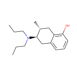 CCCN(CCC)[C@@H]1Cc2cccc(O)c2C[C@H]1C ZINC000040466536