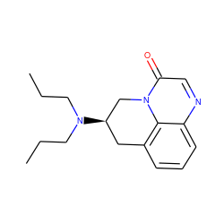 CCCN(CCC)[C@@H]1Cc2cccc3ncc(=O)n(c23)C1 ZINC000003788027