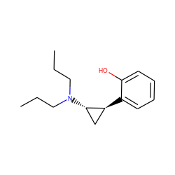 CCCN(CCC)[C@H]1C[C@@H]1c1ccccc1O ZINC000013755508