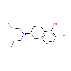 CCCN(CCC)[C@H]1CCc2c(ccc(O)c2O)C1 ZINC000005833076