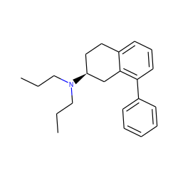 CCCN(CCC)[C@H]1CCc2cccc(-c3ccccc3)c2C1 ZINC000013732319