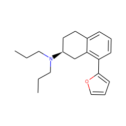 CCCN(CCC)[C@H]1CCc2cccc(-c3ccco3)c2C1 ZINC000013759334