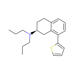 CCCN(CCC)[C@H]1CCc2cccc(-c3cccs3)c2C1 ZINC000013759337