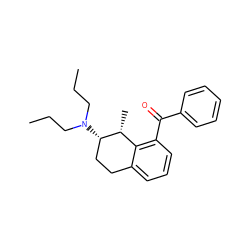 CCCN(CCC)[C@H]1CCc2cccc(C(=O)c3ccccc3)c2[C@H]1C ZINC000013740177