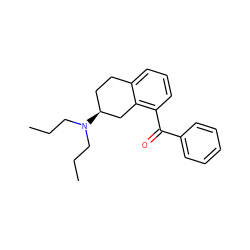 CCCN(CCC)[C@H]1CCc2cccc(C(=O)c3ccccc3)c2C1 ZINC000013732335