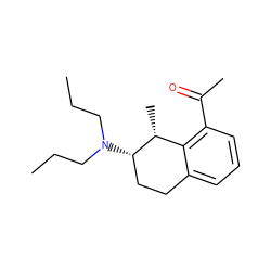 CCCN(CCC)[C@H]1CCc2cccc(C(C)=O)c2[C@H]1C ZINC000013740179