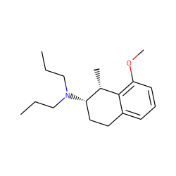 CCCN(CCC)[C@H]1CCc2cccc(OC)c2[C@H]1C ZINC000013740169