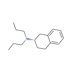 CCCN(CCC)[C@H]1CCc2ccccc2C1 ZINC000005833142