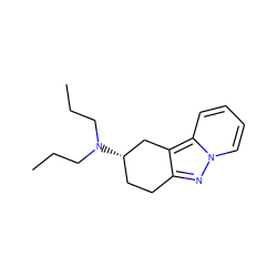 CCCN(CCC)[C@H]1CCc2nn3ccccc3c2C1 ZINC000013817114