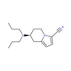 CCCN(CCC)[C@H]1CCn2c(C#N)ccc2C1 ZINC000013642130