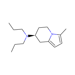 CCCN(CCC)[C@H]1CCn2c(C)ccc2C1 ZINC000013642094