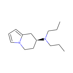 CCCN(CCC)[C@H]1CCn2cccc2C1 ZINC000005833146