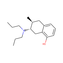 CCCN(CCC)[C@H]1Cc2c(O)cccc2C[C@@H]1C ZINC000013819961