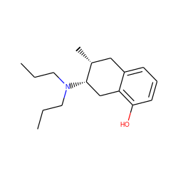 CCCN(CCC)[C@H]1Cc2c(O)cccc2C[C@H]1C ZINC000013819960