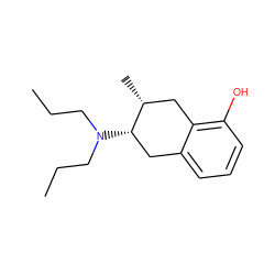 CCCN(CCC)[C@H]1Cc2cccc(O)c2C[C@H]1C ZINC000084707106