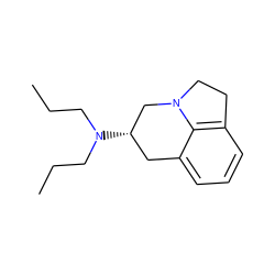 CCCN(CCC)[C@H]1Cc2cccc3c2N(CC3)C1 ZINC000013452255