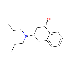 CCCN(CCC)[C@H]1Cc2ccccc2[C@@H](O)C1 ZINC000026576105