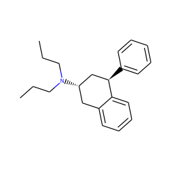 CCCN(CCC)[C@H]1Cc2ccccc2[C@H](c2ccccc2)C1 ZINC000027416282