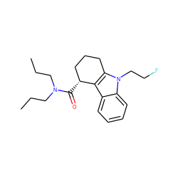 CCCN(CCC)C(=O)[C@@H]1CCCc2c1c1ccccc1n2CCF ZINC000073199049