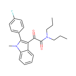 CCCN(CCC)C(=O)C(=O)c1c(-c2ccc(F)cc2)n(C)c2ccccc12 ZINC000066105111