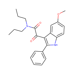 CCCN(CCC)C(=O)C(=O)c1c(-c2ccccc2)[nH]c2ccc(OC)cc12 ZINC000040431232