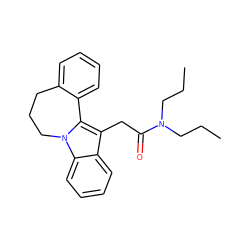 CCCN(CCC)C(=O)Cc1c2n(c3ccccc13)CCCc1ccccc1-2 ZINC000001633016