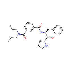 CCCN(CCC)C(=O)c1cccc(C(=O)N[C@@H](Cc2ccccc2)[C@H](O)[C@H]2CCCN2)c1 ZINC001772585069