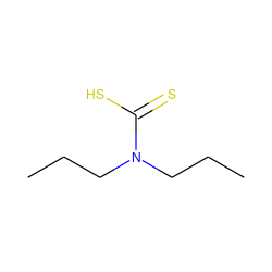 CCCN(CCC)C(=S)S ZINC000001636706