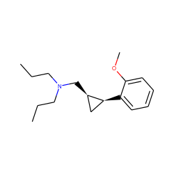 CCCN(CCC)C[C@@H]1C[C@@H]1c1ccccc1OC ZINC000027421823