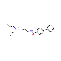 CCCN(CCC)CCCCNC(=O)c1ccc(-c2ccccc2)cc1 ZINC000040943488