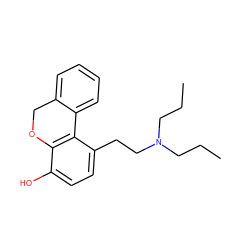 CCCN(CCC)CCc1ccc(O)c2c1-c1ccccc1CO2 ZINC000013795864