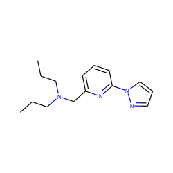 CCCN(CCC)Cc1cccc(-n2cccn2)n1 ZINC000027560286