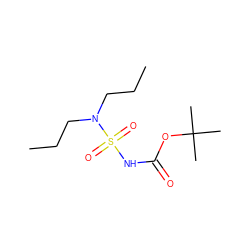 CCCN(CCC)S(=O)(=O)NC(=O)OC(C)(C)C ZINC000028650916