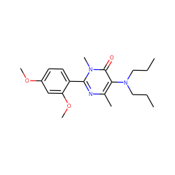 CCCN(CCC)c1c(C)nc(-c2ccc(OC)cc2OC)n(C)c1=O ZINC000013536197