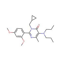 CCCN(CCC)c1c(C)nc(-c2ccc(OC)cc2OC)n(CC2CC2)c1=O ZINC000026567514